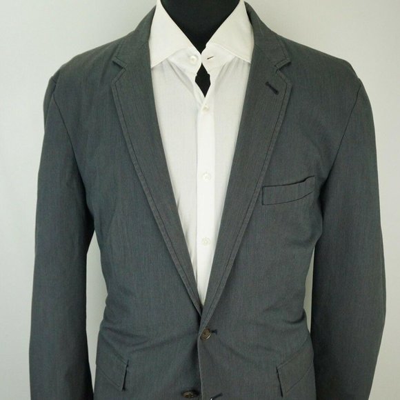 Jcrew Blue Cotton Micro Pincord Modern Sport Coat